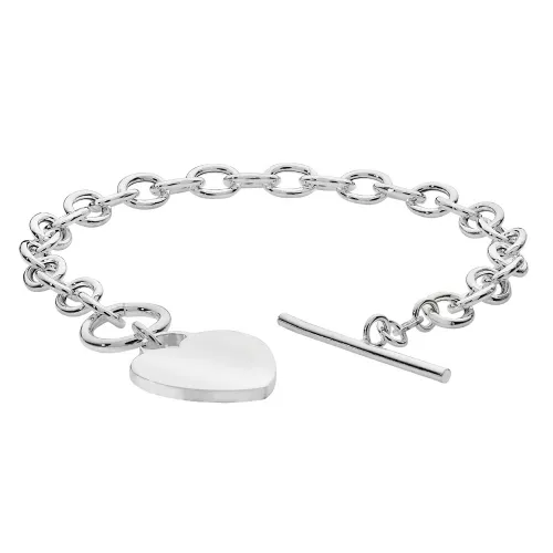 Silver Ladies' T-Bar Bracelet 13.5g